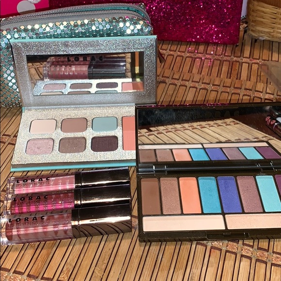 LORAC Other - 2 LORAC EYESHADOW PALETTES W/CLUTCH & Lip Glosses